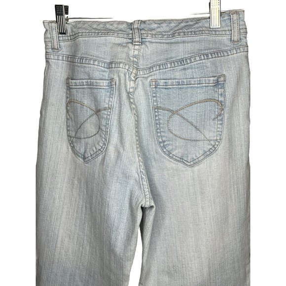 Chicos platinum women’s size 0/US4XS Short light blue jeans stretch pockets - Picture 6 of 13